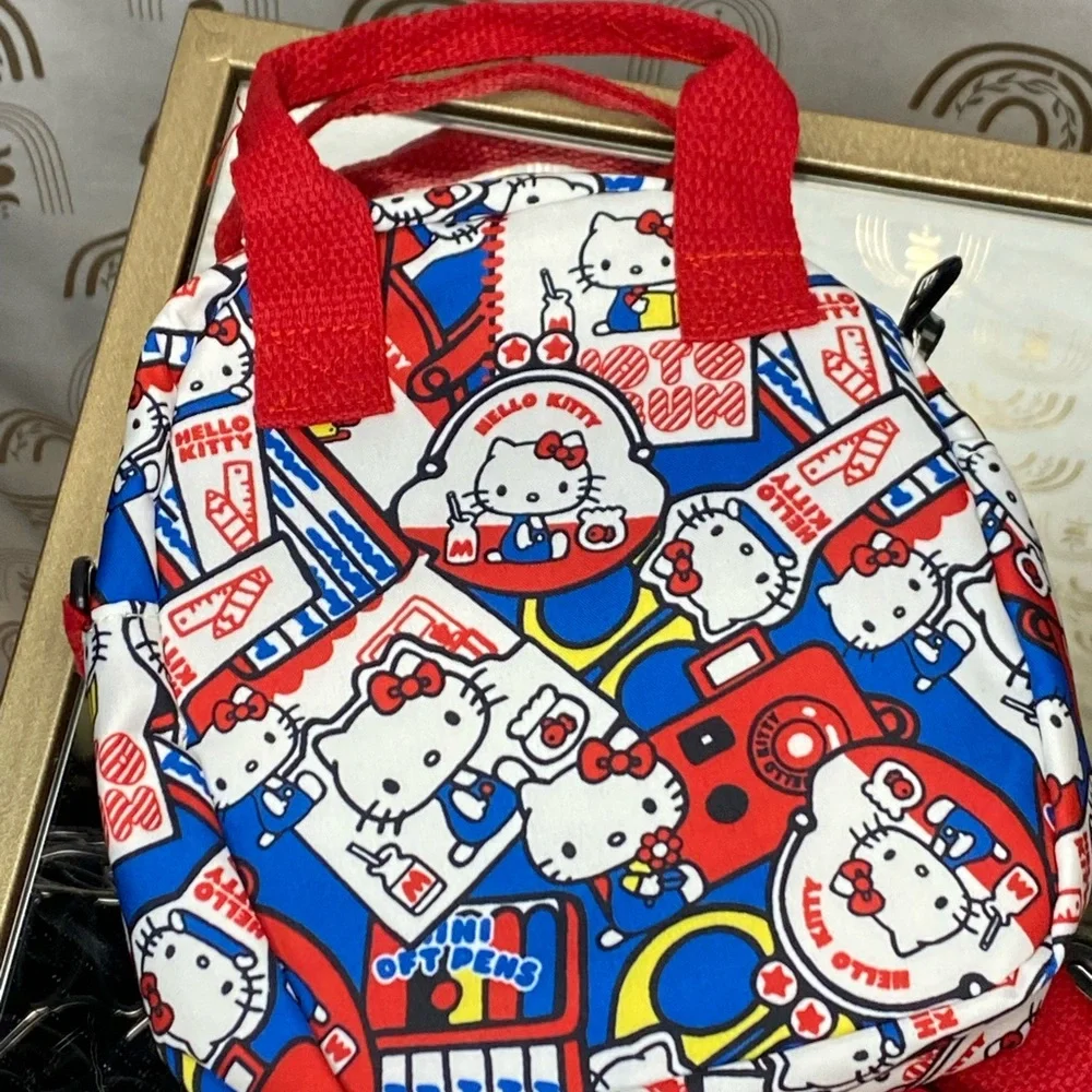 Hello Kitty Red and Blue Bag with Playful Design